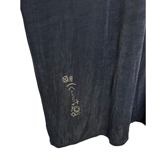 Vintage AHNI Velvet Tapestry Embroidered Maxi Dress ART TO WEAR Plus Size 2 NEW - Picture 6 of 13